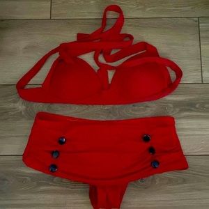 XL high waisted 2 piece